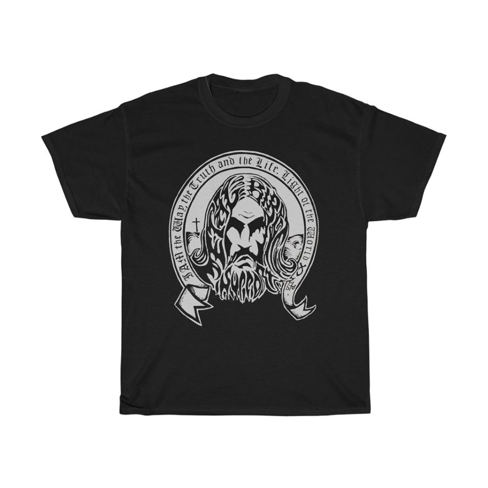 Metal Bible Support Jesus shirt